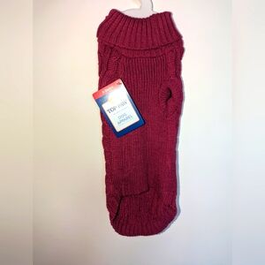 Cable Knit Dog Sweater (XS)